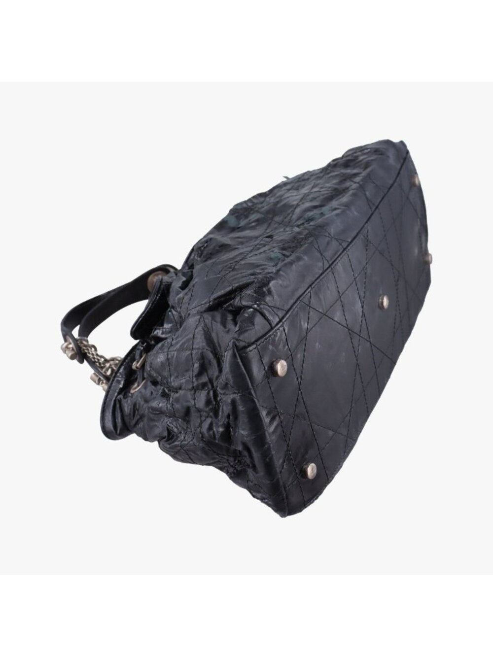 Dior le Tranto Cannage Black Patent Shoulder - Picture 5 of 15